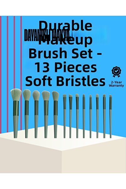 lowell home Portable Ergonomic Structure 13-Piece Fiber Bristle Face and Eye ...