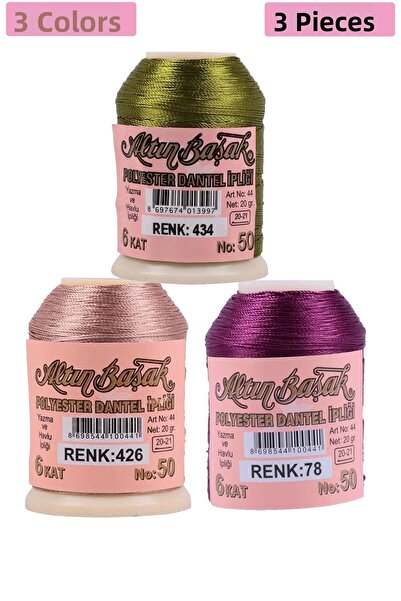 OEM 3 Pieces of Gold Spike Needle and Lace Thread 20 Gr - Royaleks - No: 426 ...