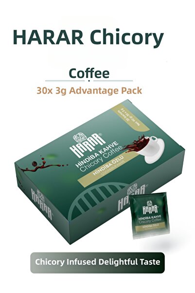 Harar قهوة الهندباء الغذائية للتخلص من الوزن والتخلص من الوذمة، 30 عبوة