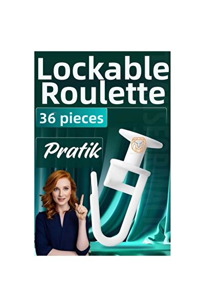 Skygo زر ستارة قابل للقفل، زر ستارة روليت، 36 قطعة