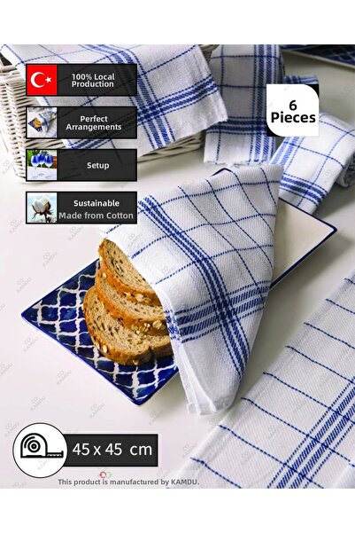 Saretek Home 6 قطع، منديل تورشون 45 × 45 سم، غطاء طعام، قماش تورشون، غطاء تخم...