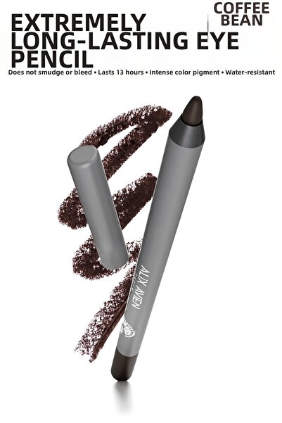 Alix Avien قلم تحديد العيون البني المقاوم للماء - يدوم 13 ساعة - قلم تحديد ال...