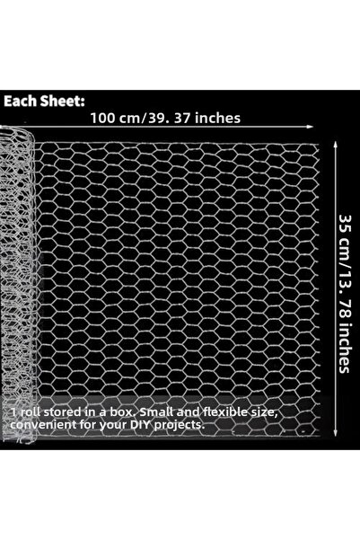 Nacario Nrcrioshop Chicken Wire, Hexagonal Wire Net, Outdoor Anti-Rust Galvan...