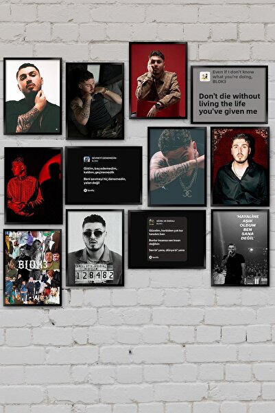 TABLOX Bloc3 Hako Rapper Rap turcesc Set de pictură decorativă din lemn MDF, ...