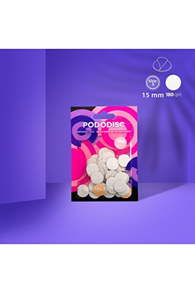 STALEKS أقراص بيضاء بديلة للعناية بالأقدام من نوع PDF-15-180w PODODISC PRO S،...
