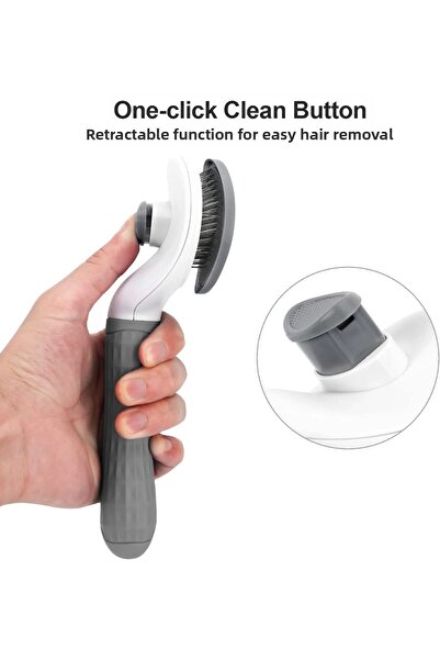 Lisinya Pieptene pentru animale de companie pentru colectarea părului de pisi...