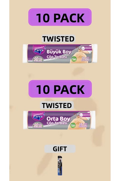 Parex كيس القمامة المجمع كبير الحجم 65X80 متوسط ​​الحجم 55X60 (prx037)