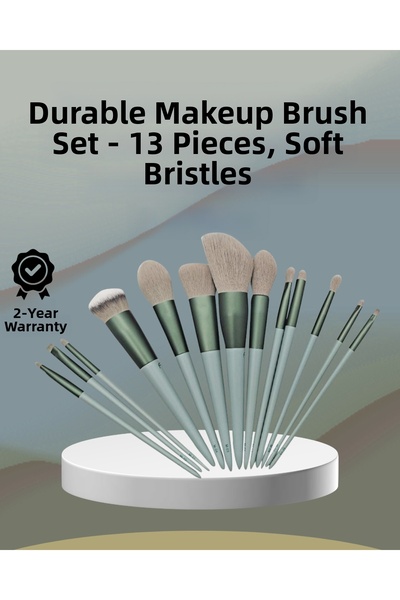 lowell home Soft Bristled Es Designed 13-Piece Makeup Brush Set Daily and Pro...