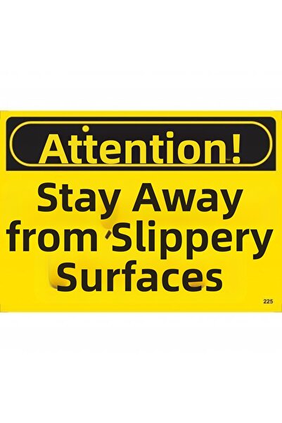 Ethab Ticaret Caution Keep Away from Straps Warning Sign 25X35 Code:225