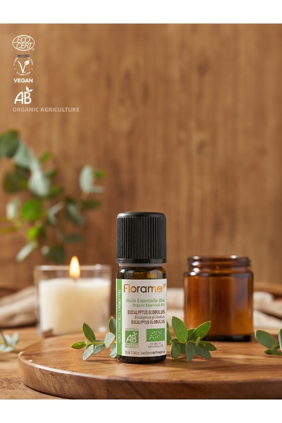 Florame زيت الأوكالبتوس العطري العضوي 10 مل - نقي 100% - نباتي