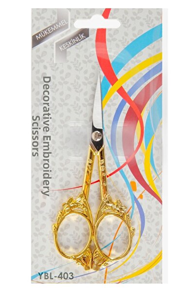 Twin Store Embroidery Scissors Decorative Gold Butterfly Ybl-403 Model 22