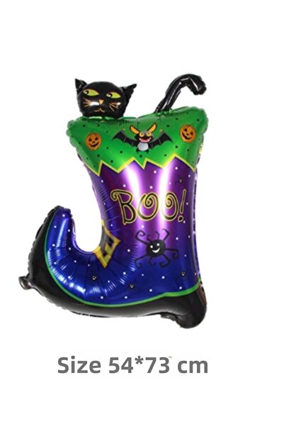Epilons Halloween Black Foil Balloon in Boots