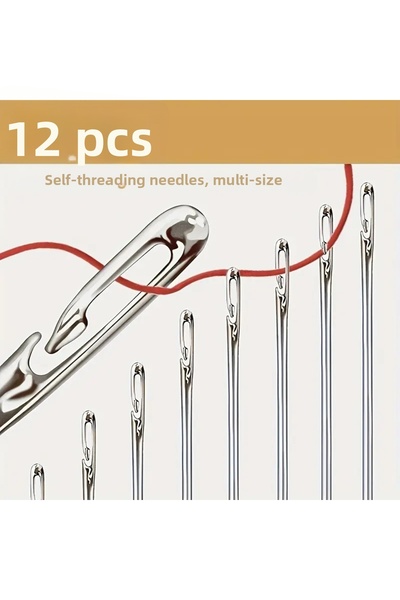 Epilons Easy Thread Passing Needle Set 12 Pieces
