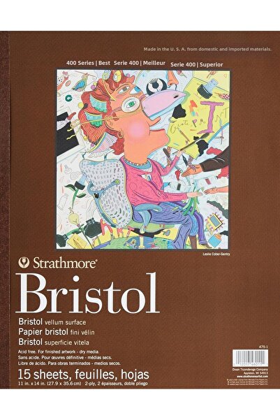Hype Store Strathmore 400 series bristol, 2-ply, 11 x 14 inches, hardcover, 1...