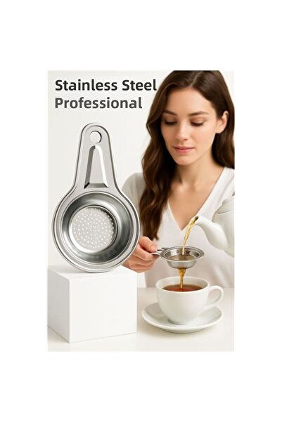 Skygo مصفاة شاي من الفولاذ المقاوم للصدأ - من الفولاذ المقاوم للصدأ للمحترفين