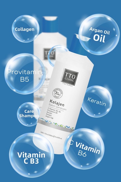 TTO Clinic Collagen and Keratin Shampoo - Volumizing Tea Tree Oil 500 ml