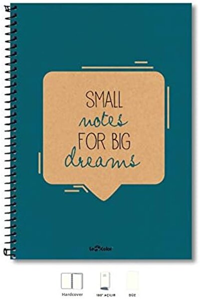 Yıldızan Atu Shop 2015075/3 Eco Kraft Hardcover, Spiral, Yellow Paper, 200 Pa...