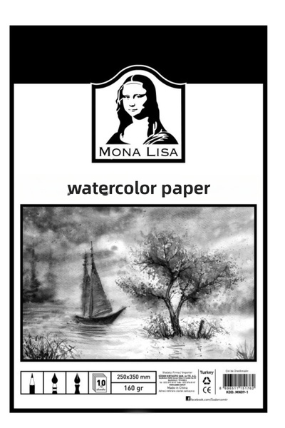 Lisinya Watercolor Paper 25X35 160Gr 10Pcs