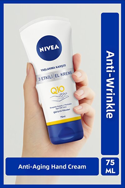 NIVEA كريم اليدين Q10 المضاد للشيخوخة ذو 3 تأثيرات 75 مل