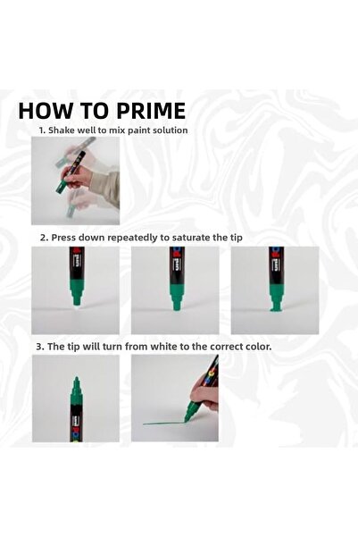 Nacario Nrcrioshop Pc-1Mr Uni White Paint Marker Pens Ultra Fine 0.7mm Calibe...