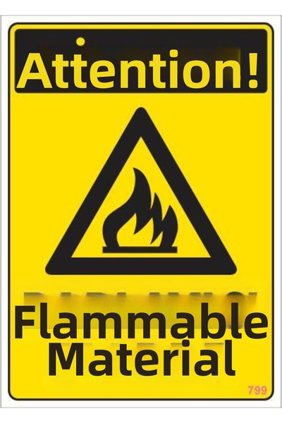 Ethab Ticaret لافتة تحذيرية للسلامة 25×35 كود:799