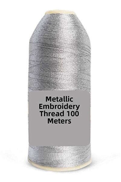 Twin Store تطريز سيمي 100 ياردة فضي