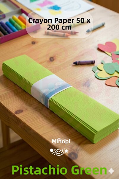 Minopi Light green crap paper 10 pack colorful handcraft paper school kinderg...