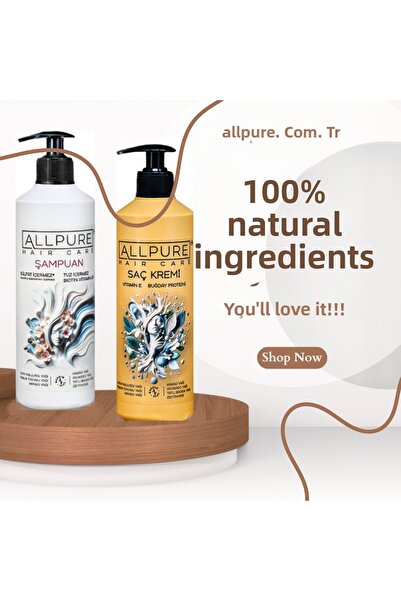 ALLPURE مجموعة العناية بالشعر (شامبو + بلسم)