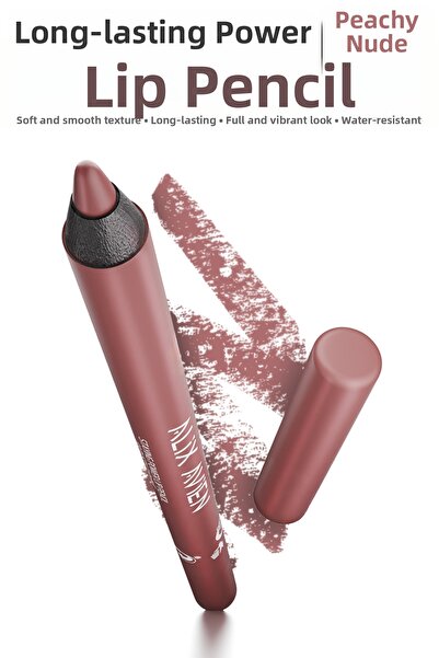 Alix Avien قلم تحديد الشفاه Staying Power 53 Peachy Nude - مقاوم للماء، يدوم ...