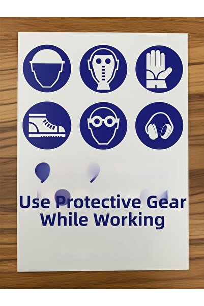 By mag Construction Work Safety and Health Warning Signs