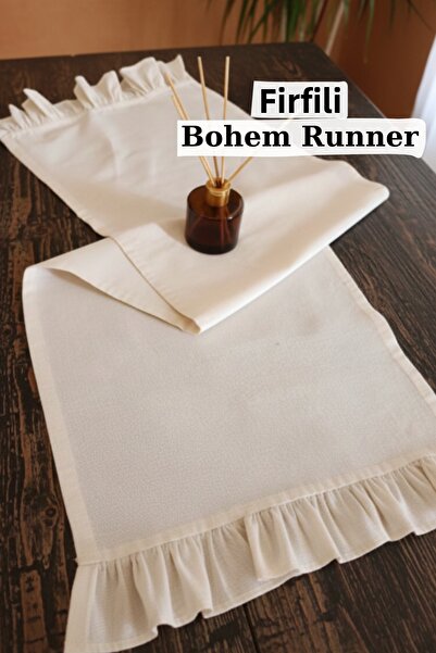 OTEXSA Runner din in cu volane 40x110 Design boem