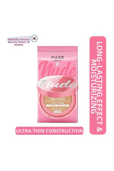 PURE BEAUTY كريم كوشين عاجي اللون، عبوة إعادة تعبئة 12 جرام