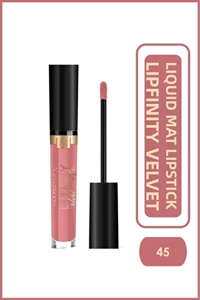 Max Factor Mat Ruj - Lipfinity Velvet Matte RG Lipstick 045 Posh Pink 3.5ml 17Iv 8005610629858