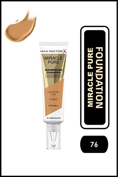 Max Factor Miracle Pure Foundation Warm Golden No:76