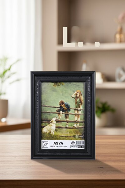 Asya Çerçeve Decorative Madrid 10X15 Plastic Photo Frame with Glass and Stand