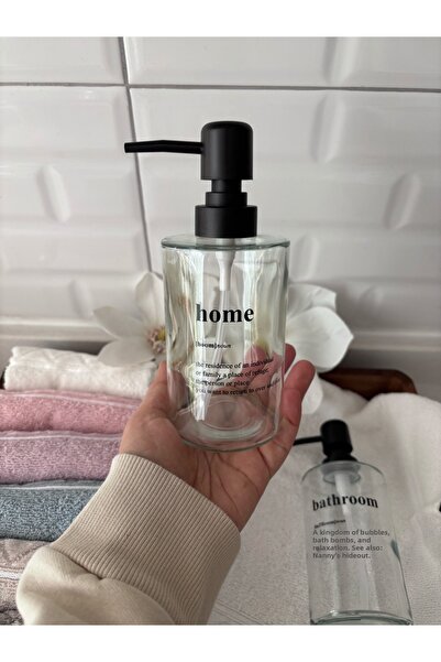 fafa home موزع صابون سائل شفاف فردي 'منزل'