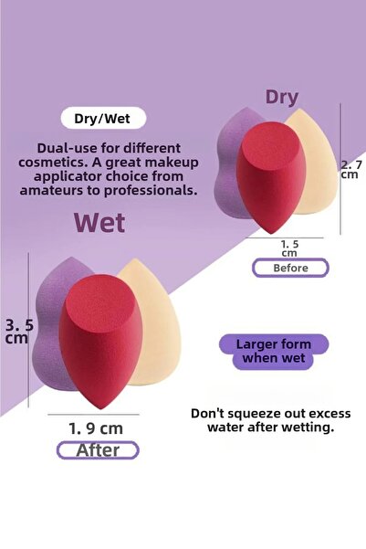 Pazarcan Pear Sponge Set 4 Pieces