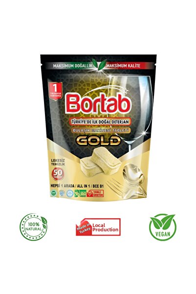 Bortab قرص غسيل الأطباق النباتي الطبيعي - خالٍ من المواد الكيميائية - يزيل ال...