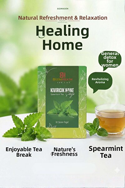 BİZİMHEKİM ŞİFA EVİ شاي النعناع المجعد لمرضى متلازمة تكيس المبايض وصديق للجها...