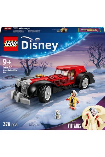 LEGO ® │   Disney Cruella De Vil's Car 43277 - 9+ Toy Building Set (378 Pieces)