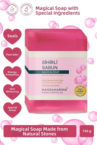 Mandamarina صابون كوريا السحري - يشمل العيوب والتبييض وحب الشباب والبثور والثآليل والغرق ورائحة القدم