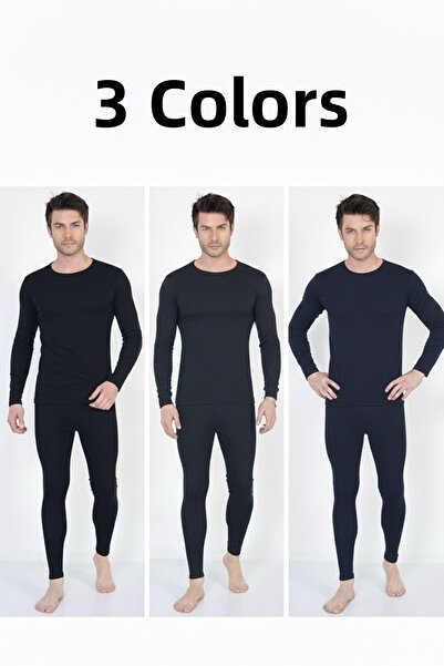 don-x |   3 piese, 3 culori, set termic de iarnă pentru bărbați, jos și sus (...