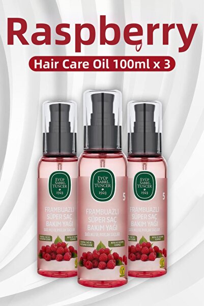 Eyüp Sabri Tuncer Framb.100 مل زيت العناية بالشعر - 3 قطع
