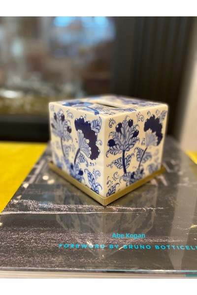 Dekordan House Bleu Blanc Napkin Holder