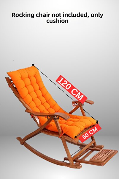 MoMMe Pernă pentru scaun balansoar Pernă pentru bancă 50x120 cm (portocaliu)