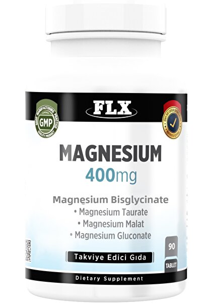 FLX عناصر المغنيسيوم المغنيسيوم ثنائي الجليسينات مالايت تورات جلوكونات 90 قرص