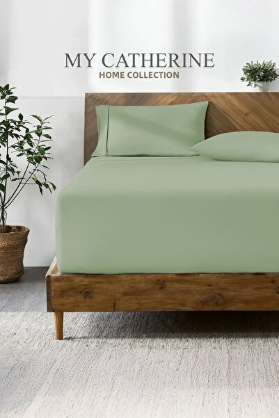 My Catherine ملاءة سرير مرنة ومضادة للحساسية |   قماش ملاءات سرير من القطن 100%، نسيج قطني ممشط |   ملاءة سرير فردية-مزدوجة-كبيرة الحجم