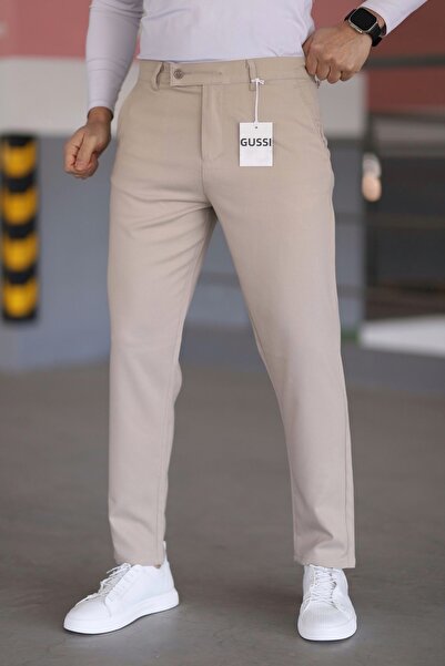 DOPPİO'N DENİM Pánské kalhoty Slim Fit z pružné lycrové tkaniny