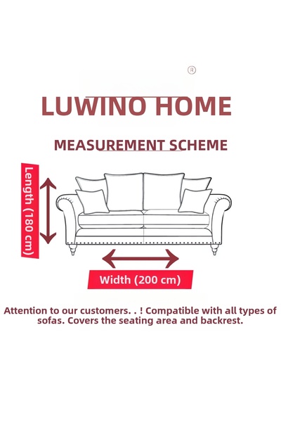 LUWİNO HOME Colorful Hand-Tie Seat Cover 180*200 CM