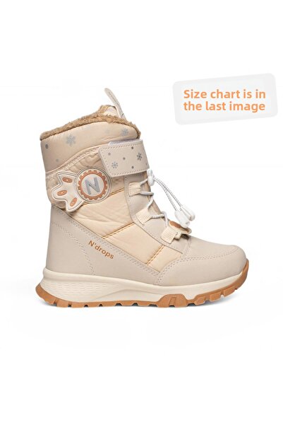 Elma Çocuk Cizme de iarnă pentru fetiță, cu interior din lână și blană, rezis...